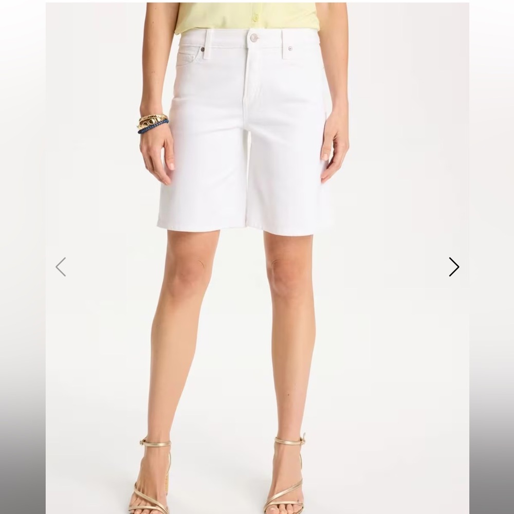 NWT Chico's GIRLFRIEND SLIM WHITE SHORTS, 2.